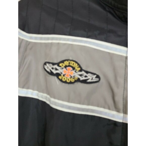 Vintage Biker Design Collection Womens Black Daytona 2006 Moto Jacket Large - Picture 8 of 8